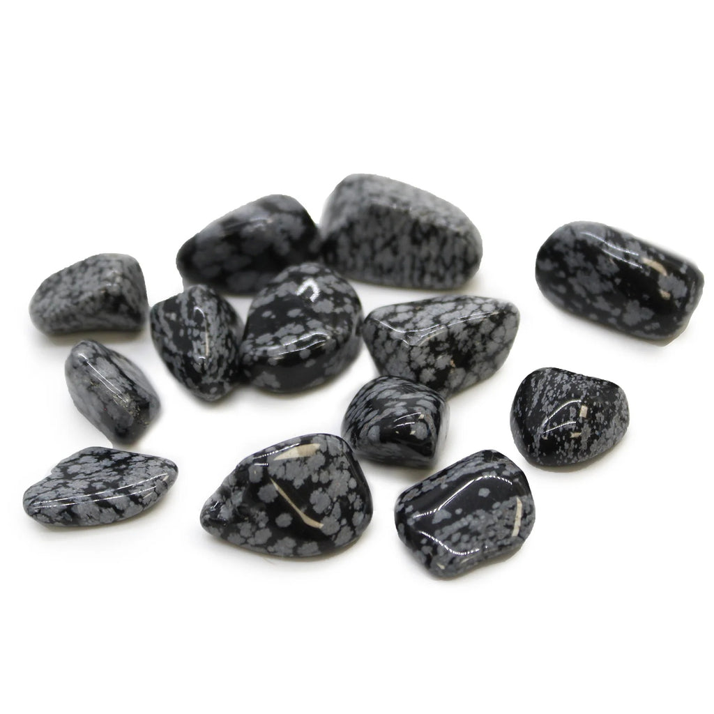 Medium Tumble Stones - Obsidian Snowflake (24x) Ancient Wisdom Ancient Wisdom