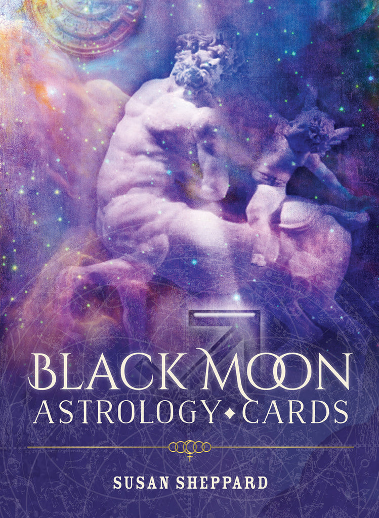 Black Moon Astrology Cards Blue Angel