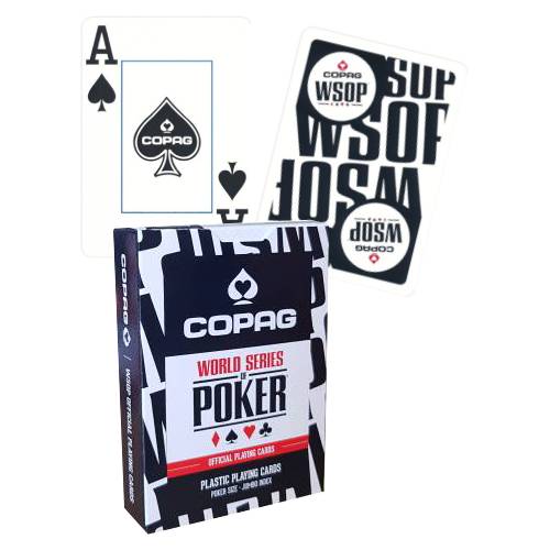 Copag Wsop Jumbo Index Single Plastic playing cards deck (black) Copag
