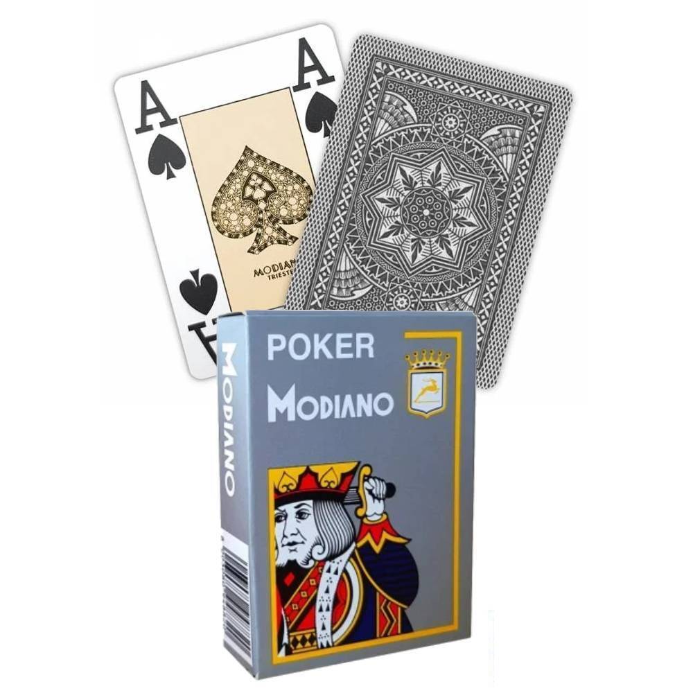 Poker playing cards (grey) Modiano Modiano