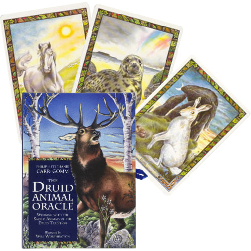The Druid Animal Oracle Cards and Book set Orange Hippo Orange Hippo