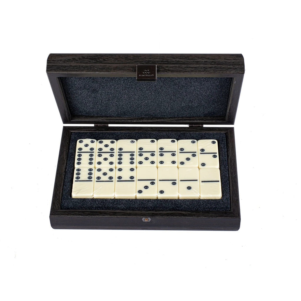 Luxury Domino Set in Black Wooden Replica Case (M size) Manopoulos Manopoulos