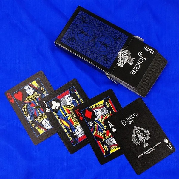 Bicycle Rider Back Reverse Cards Deck (Blue & Black) – CardsHouse