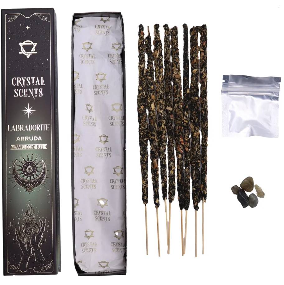 Labradorite Crystal Scents Smudge Incense - Arruda Crystal Scents
