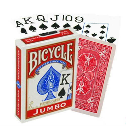 Bicycle Rider Jumbo poker cards (Red) Bicycle