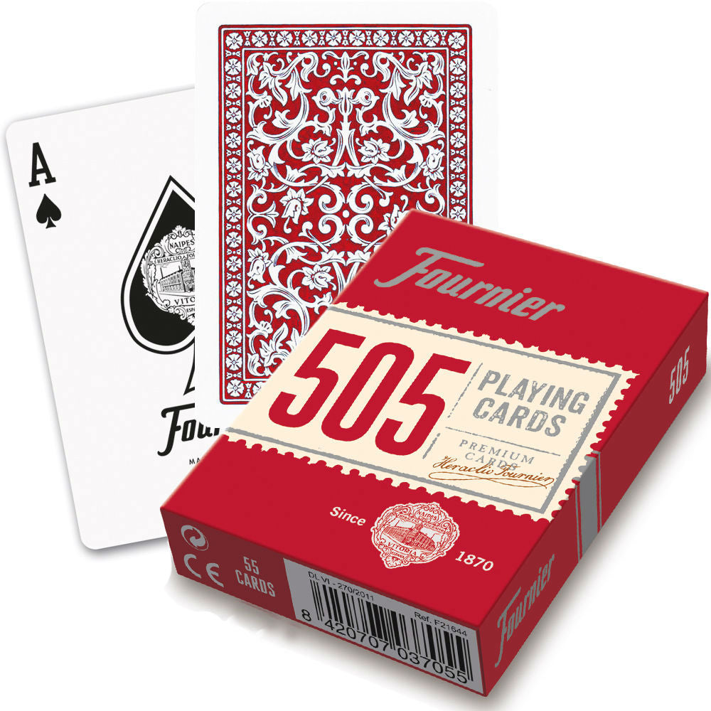 Fournier 505 poker cards (Red) Fournier
