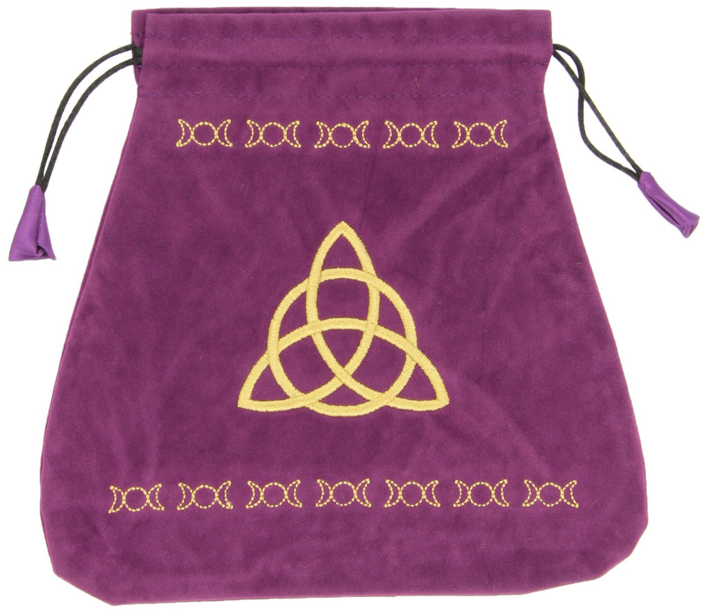 Triple Goddess Velvet Bag for Cards (Purple) Lo Scarabeo Lo Scarabeo