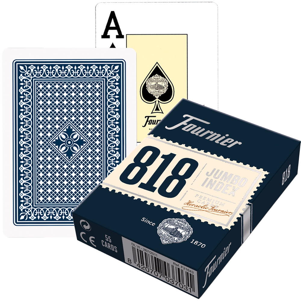 Fournier 818 poker cards (Blue) Fournier