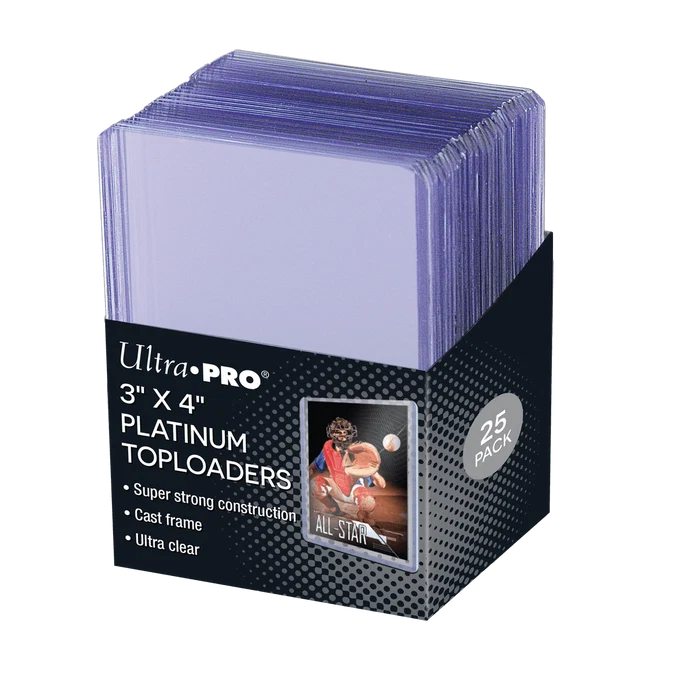 Ultra Clear Platinum Toploaders 3" x 4" 25 pcs. Ultra Pro Ultra PRO