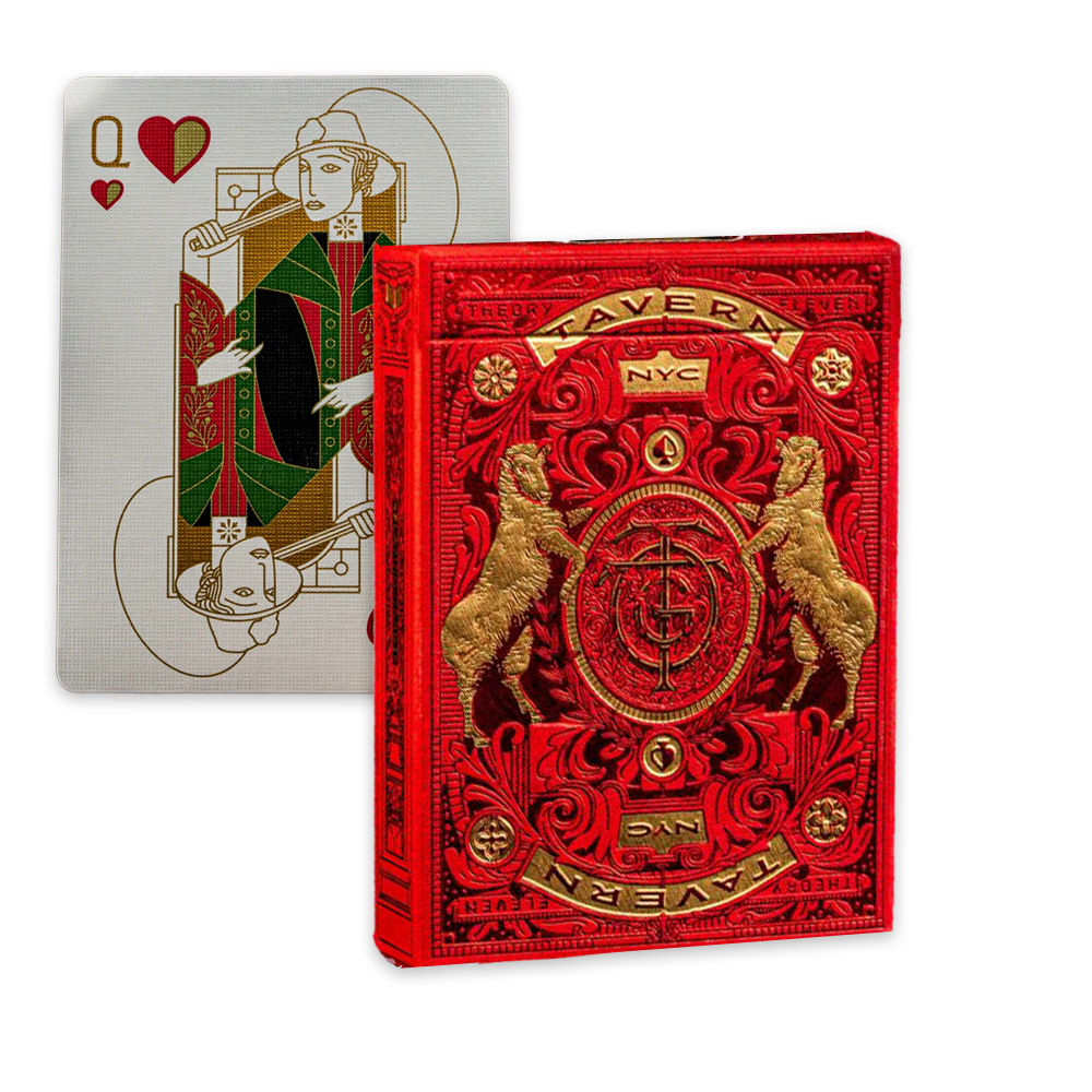 Tavern on the Green Red Limited Edition Playing Cards Theory11 Theory 11