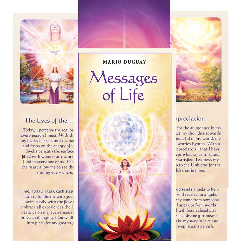 Inspirational cards Messages of Life Blue Angel Blue Angel