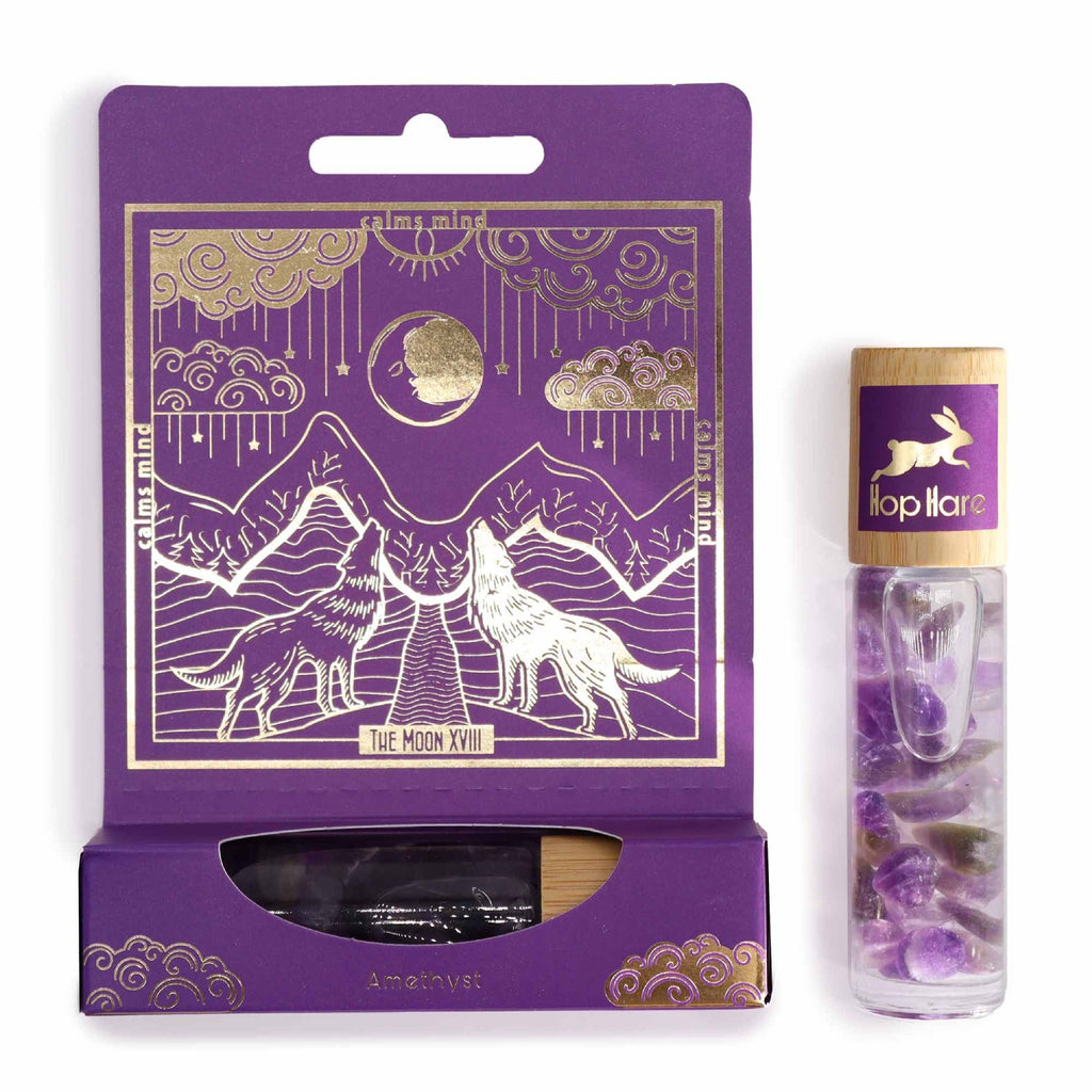 Tarot Roll-On The Moon – Amethyst with Lavender & Rosemary Essential Oils Hop Hare Hop Hare