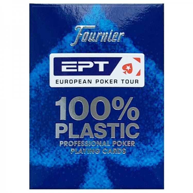 Minor defect Fournier EPT poker cards (Blue) Fournier
