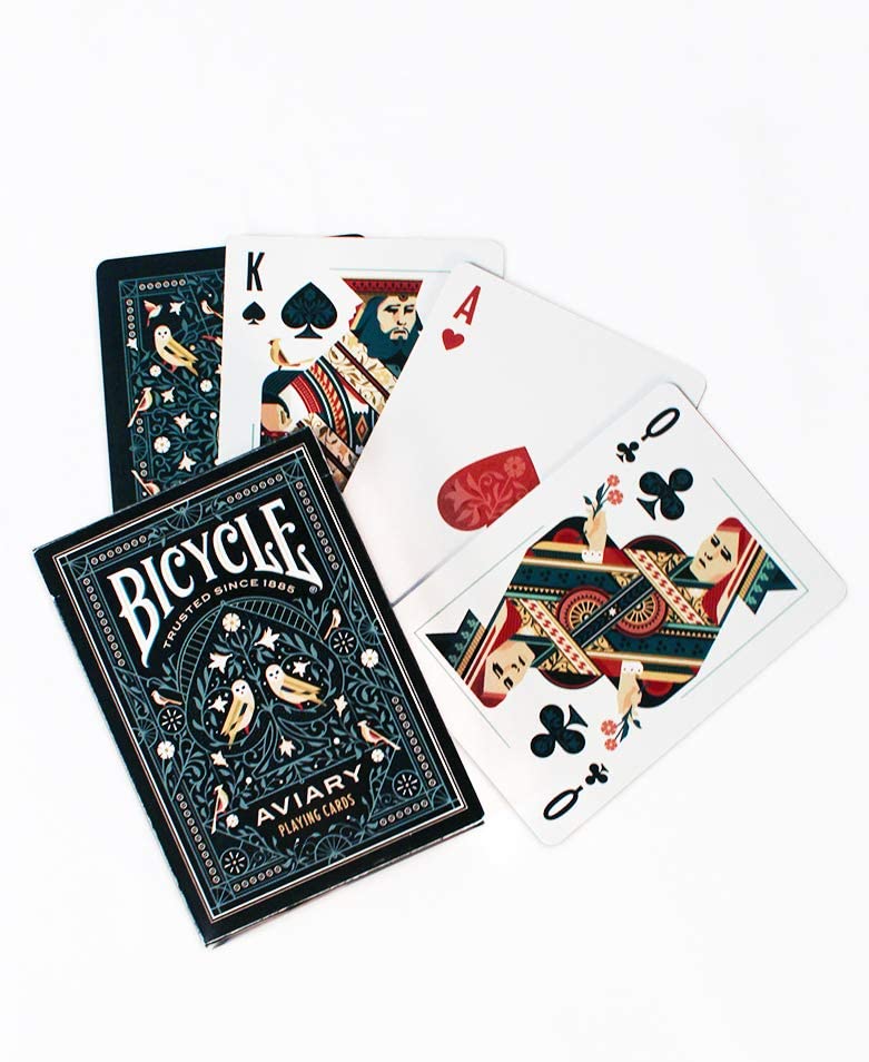 Bicycle Aviary cards Bicycle