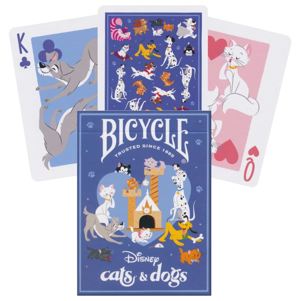 Disney Cats and Dogs Playing Cards Bicycle Bicycle