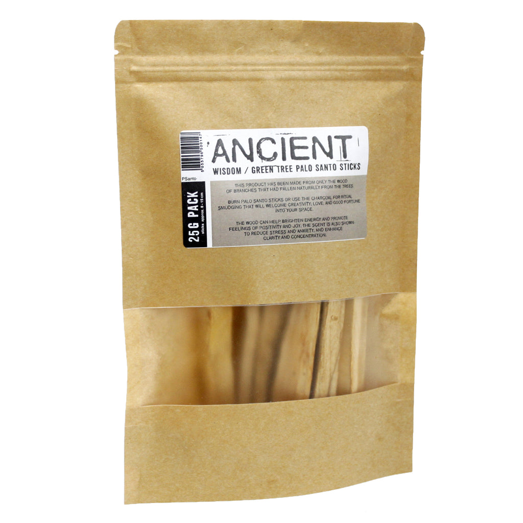 Green Tree Palo Santo Sticks 25g Ancient Wisdom Ancient Wisdom