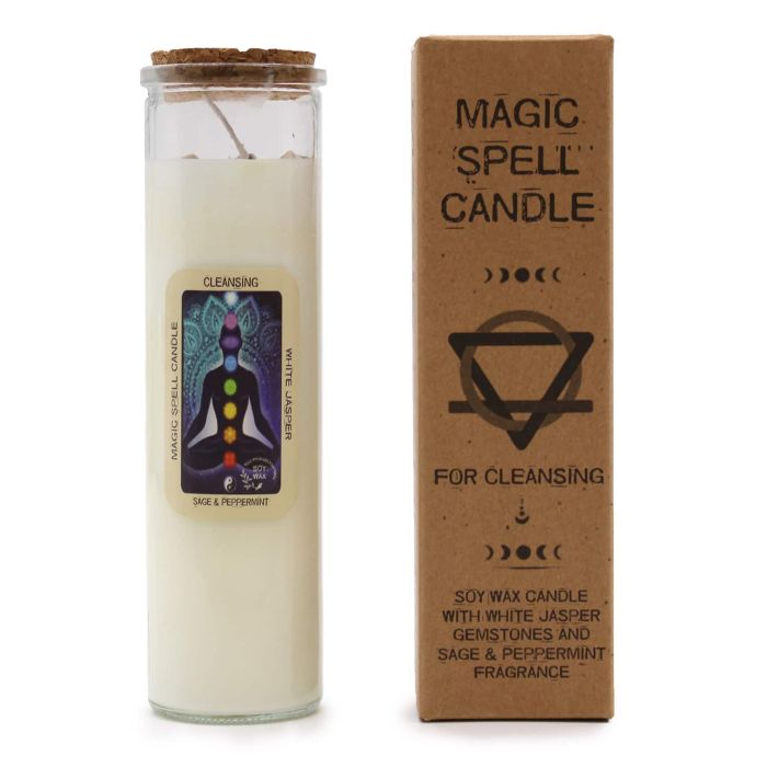 Magic Spell Candle - Cleansing AW gifts Ancient Wisdom