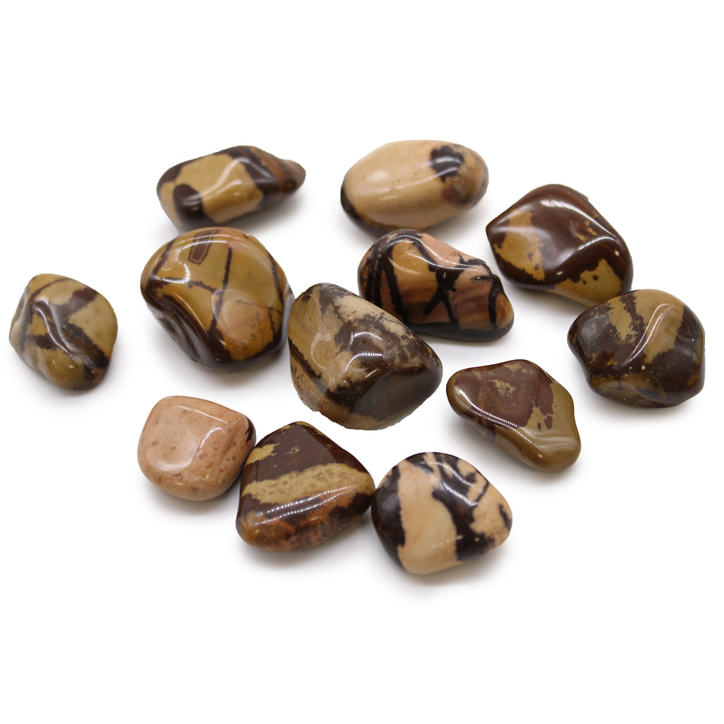 Medium African Tumble Stones (12x) - Jasper Nguni Ancient Wisdom Ancient Wisdom