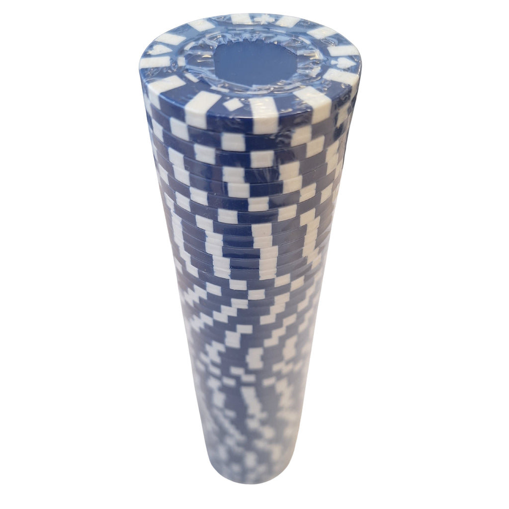 Poker Chips 50 pieces (Blue & white) Star Star