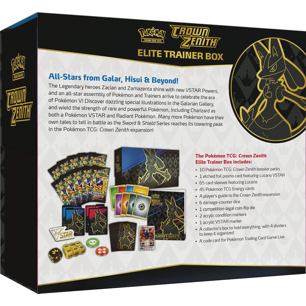 Crown Zenith 英語版 ETB 未開封 Elite Trainer Box ETB Crown Zenith Pokemon TCG SEALED | eBay