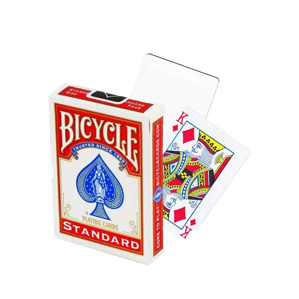 Bicycle Blank Back Standard Face Red cards Bicycle