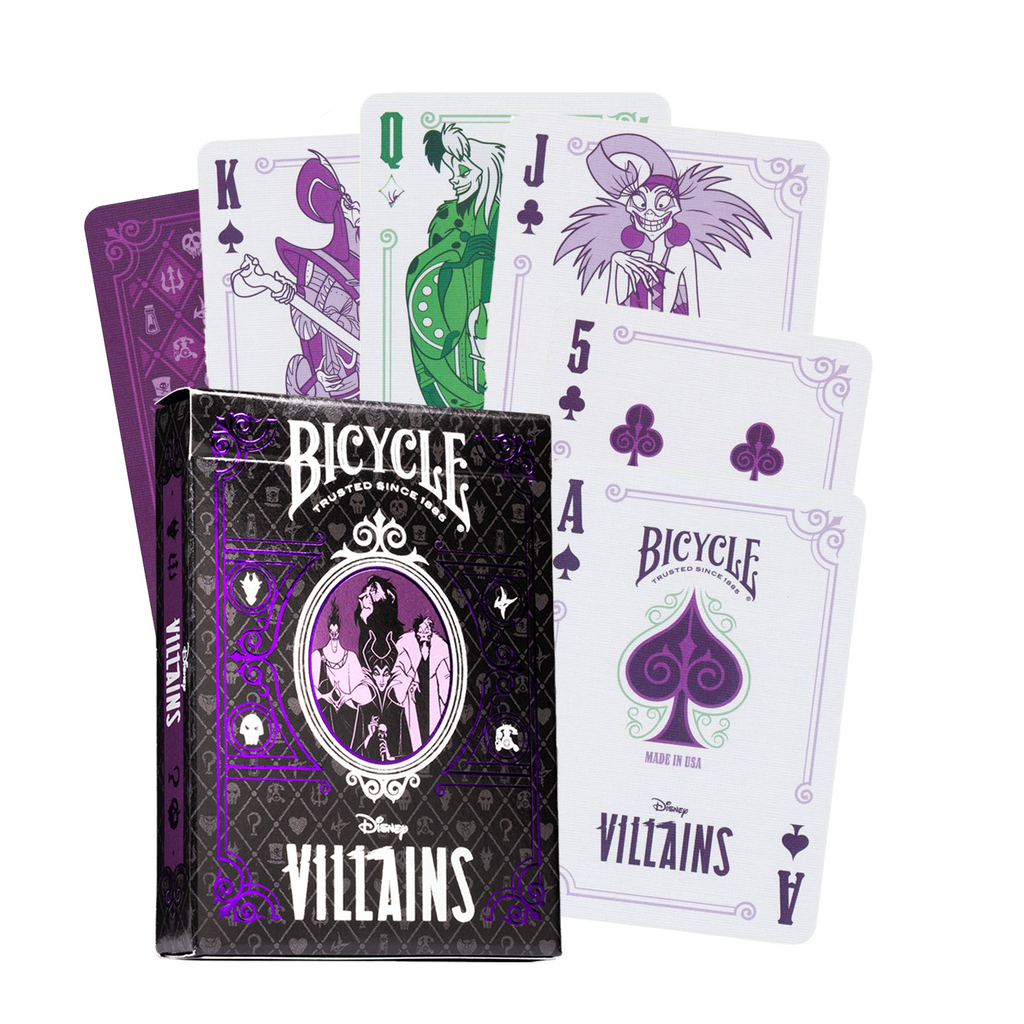 Bicycle Disney Villains Purple playing cards Bicycle