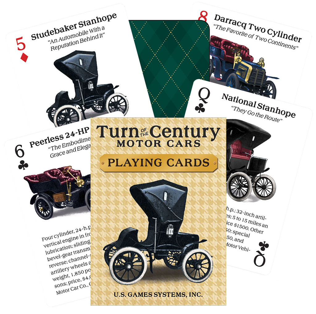 Turn Of The Century Motor Cars Playing Cards Us Games Systems US Games Systems