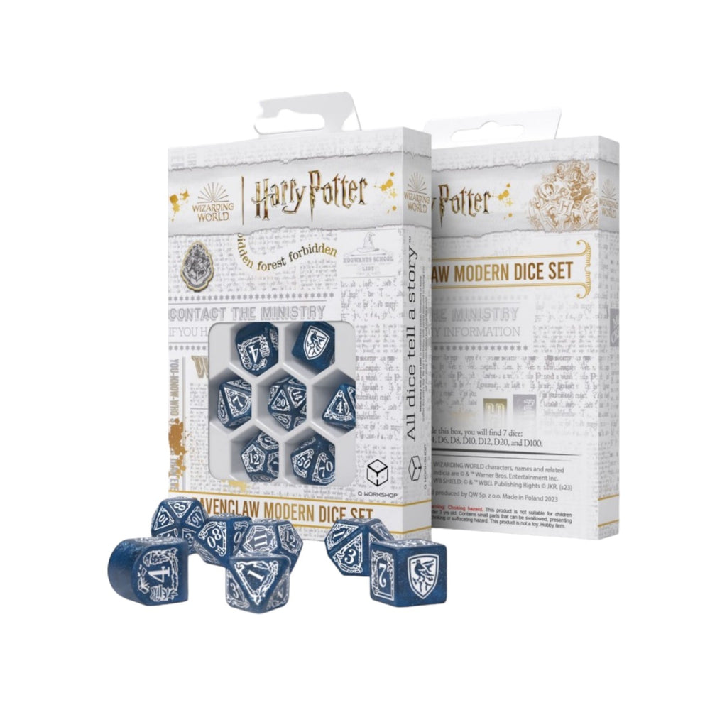 Harry Potter. Ravenclaw Modern Dice Set - Blue Q-Workshop