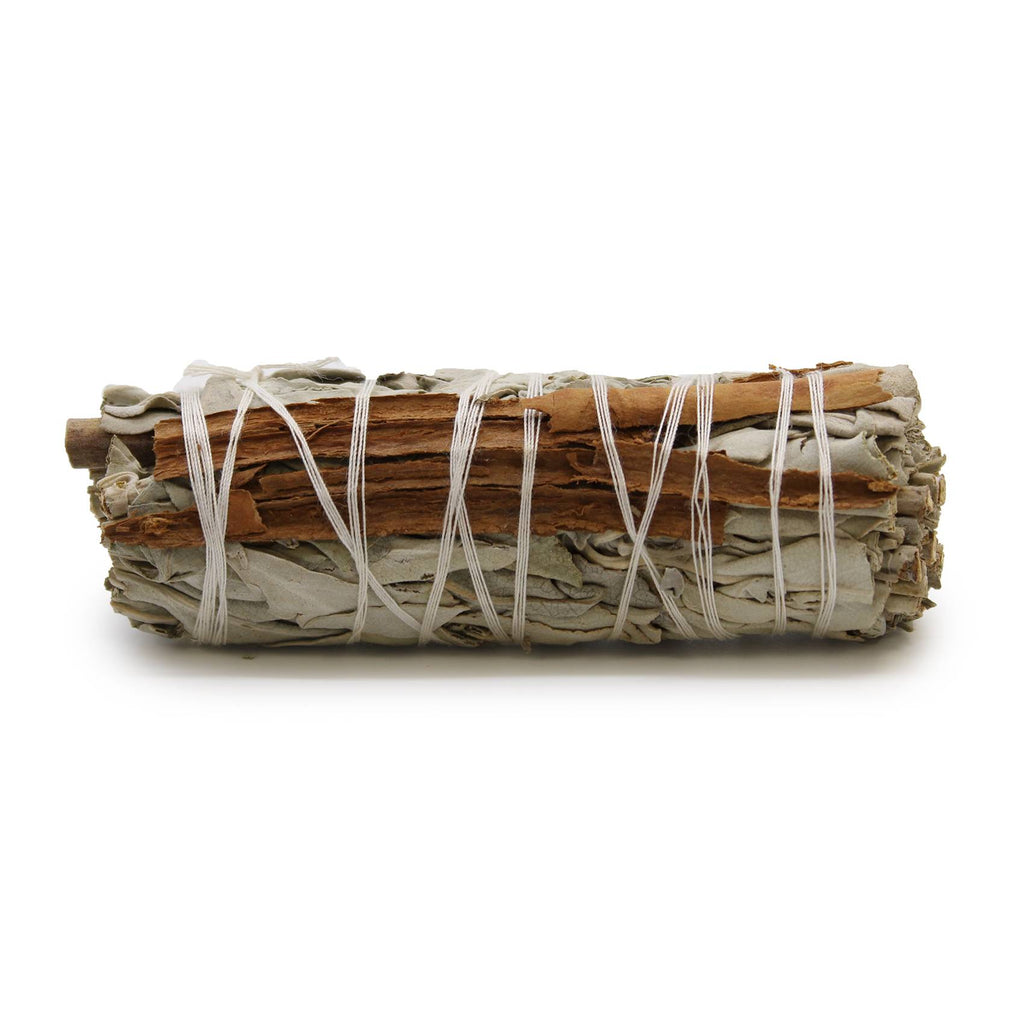 Smudge Stick - White Sage & Cinnamon 10cm Ancient Wisdom Ancient Wisdom