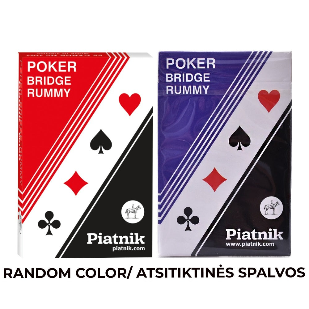 Piatnik Poker-Bridge-Rummy Card Deck 1 pc. (Red or Blue)