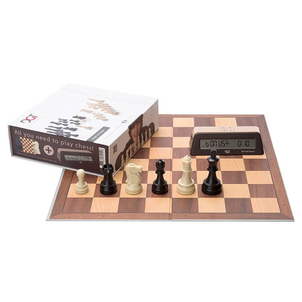 Chess Starter Box Brown (Pieces, Board & DGT1002) DGT DGT