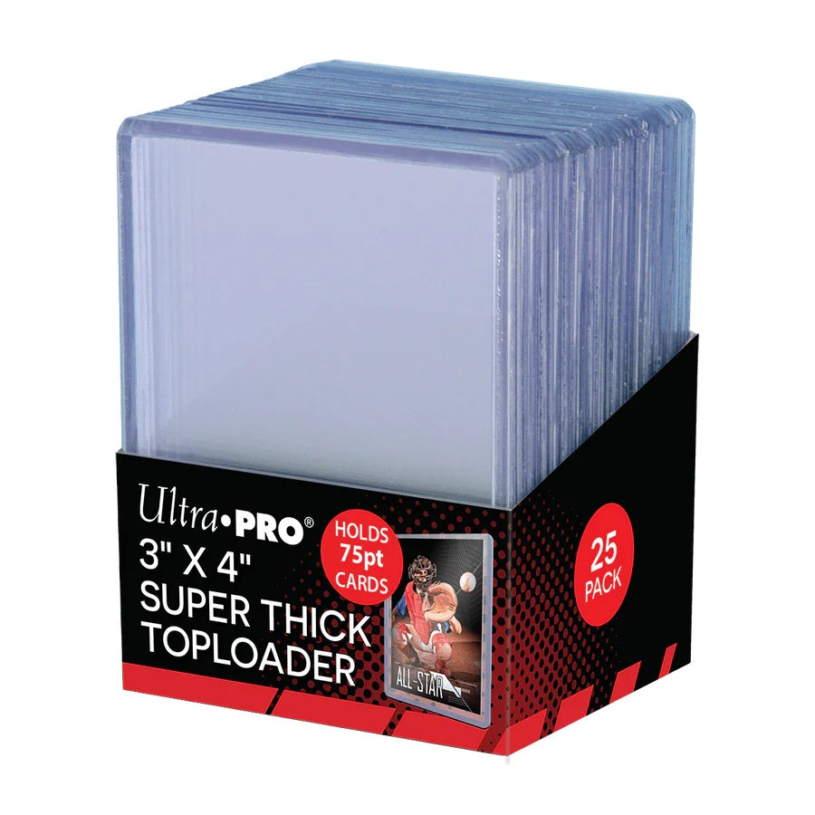 Clear Extra Thick Toploaders (75PT) 3" x 4", 25 pcs. Ultra Pro Ultra PRO