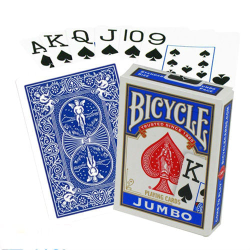 Bicycle Rider Jumbo poker cards (Blue) Bicycle