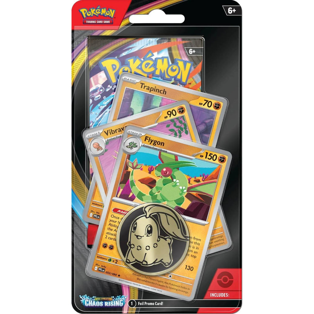 Pokémon Mega Evolution: Chaos Rising Premium Checklane Blister (Flygon, Vibrava, Trapinch) Pokémon