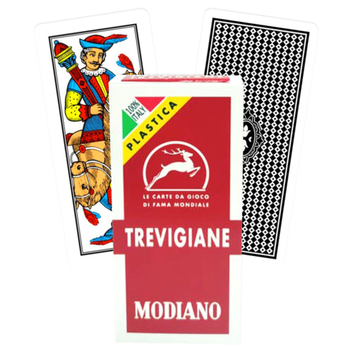 Trevigiane plastic 100pct plastic playing cards Modiano Modiano