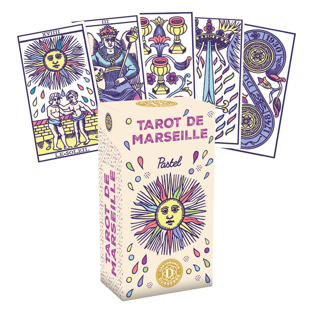Tarot de Marseille Pastel Cards Dusserre by Cartamundi Dusserre Cartomancie