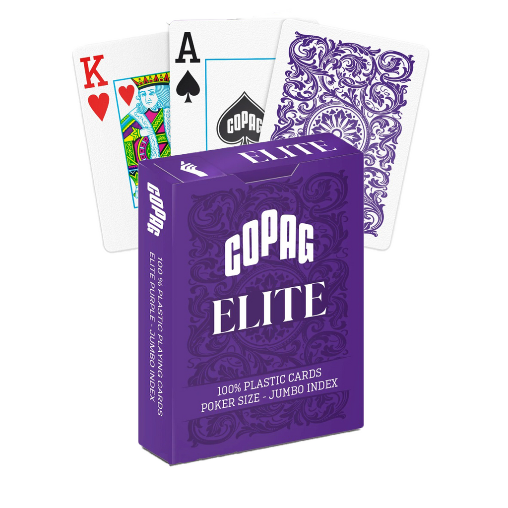 1546 Elite Poker size Jumbo index playing cards (purple) Copag Copag
