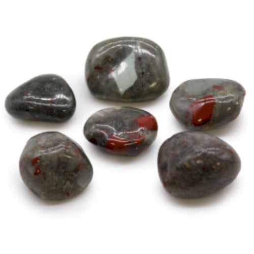 Large African Tumble Stones (6x) - Bloodstone - Sephtonite - Ancient Wisdom Ancient Wisdom